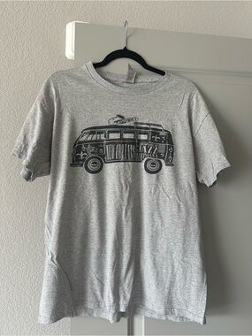 New Orleans Jazz VW Bus Graphic Tee - Heather Gray